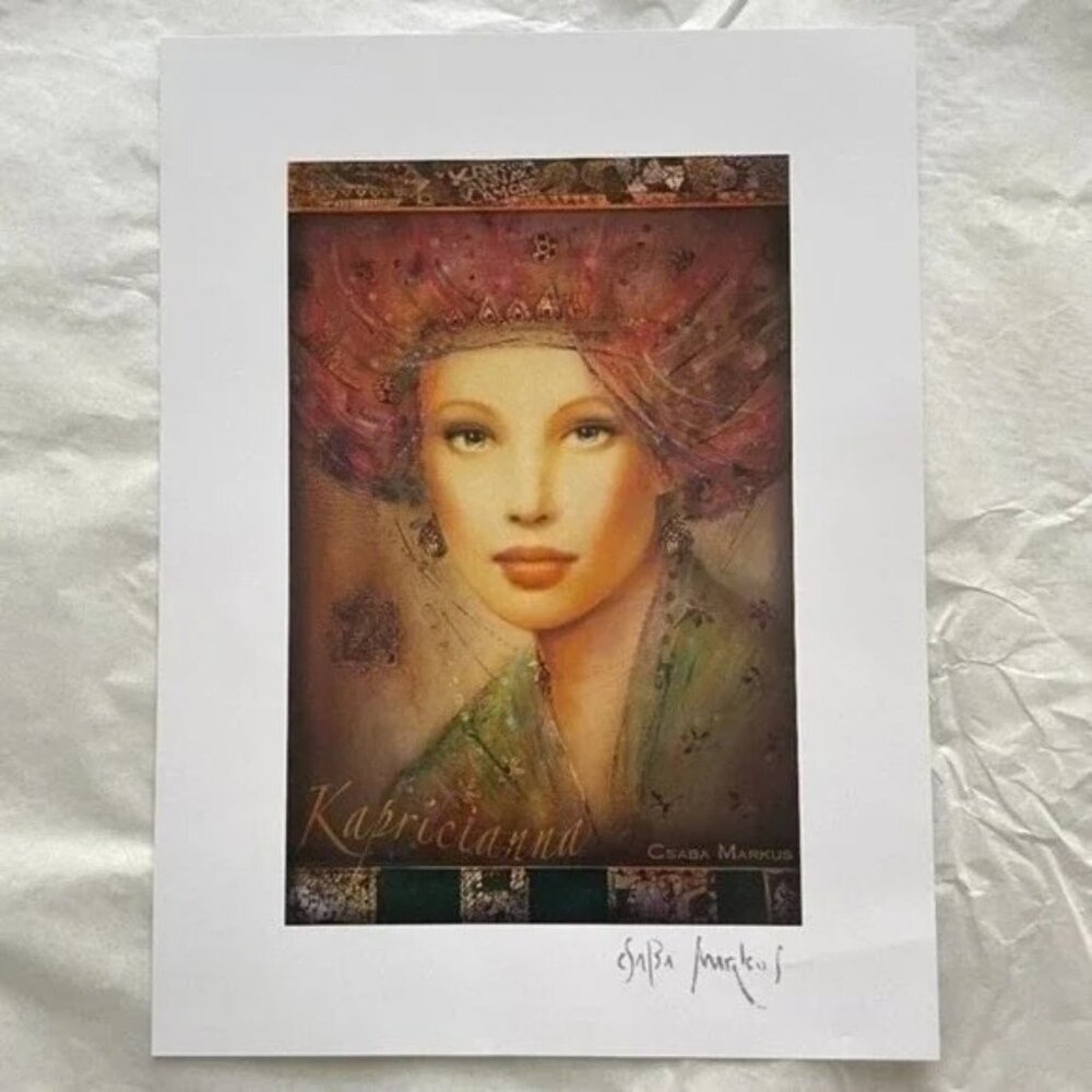 Kapricianna by Csaba Markus art print seriolithograph signed